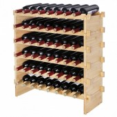 VivaTechnix LSJJZZCPKD648GE34V0 Raft pentru 48 de sticle de vin, Vivatechnix Modular, 765 x 775 x 250 mm, Lemn bambus